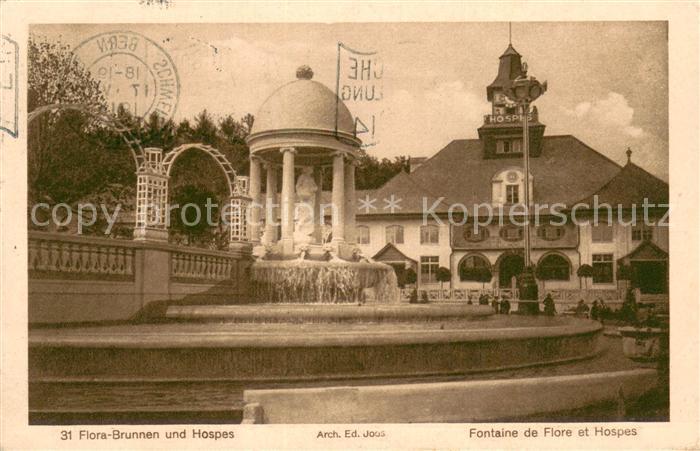 73765199 Expositions Landesaustellung Bern  Flora Brunnen und Hospes