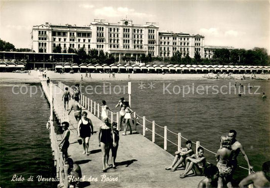 73770005 Lido di Venezia Hotel des Bains Bade-Steg