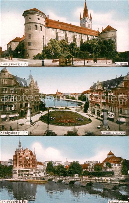 73772703 Koenigsberg  Ostpreussen Kaliningrad RU Kgl Schloss Schlossteich Panora