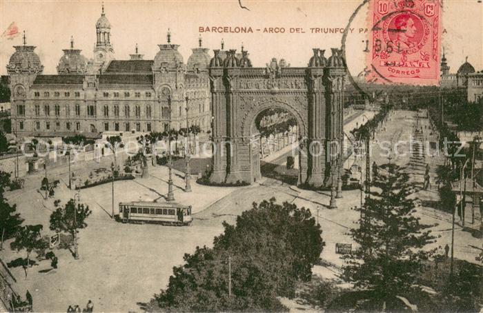 73775790 Barcelona Cataluna Arco del Triunfo Palacio