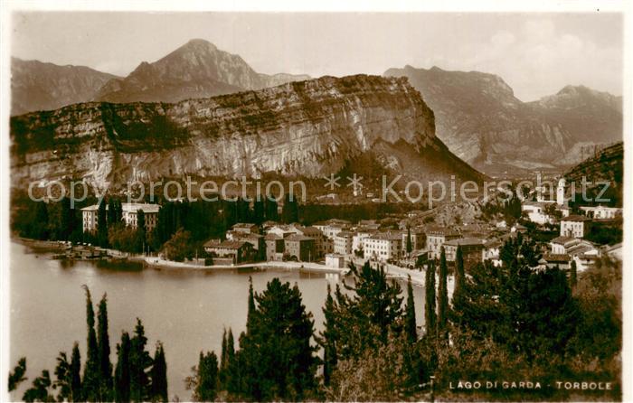 73783182 Torbole Lago di Garda IT Partial view with lake