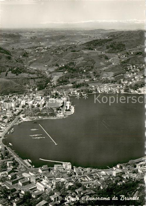 73783277 Como Lago di Como Fliegeraufnahme Panorama da Brunate