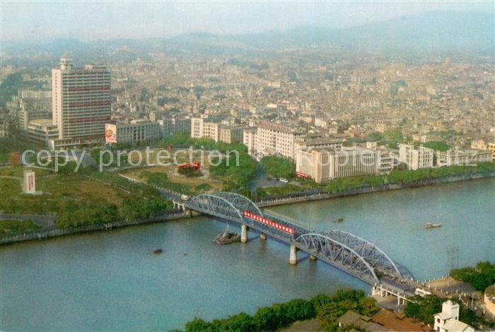 73783665 Kwangchow Peking Pekin Beijing China aerial photograph partial view with river