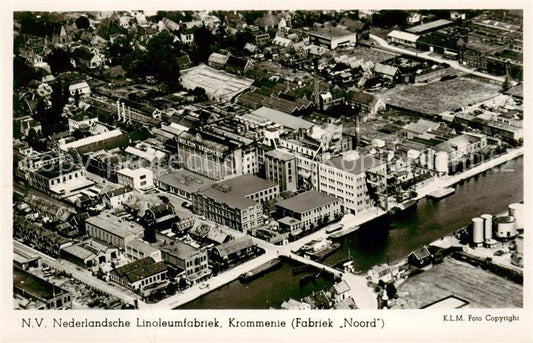 73794384 Krommenie aerial photograph linoleum factory