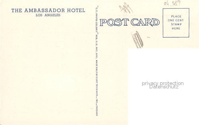 73803208 Los Angeles California The Ambassador Hotel