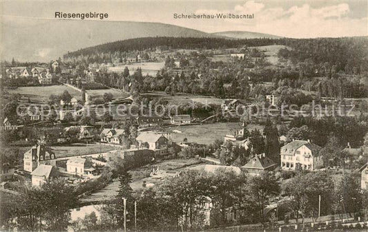 73821106 Schreiberhau Szklarska Poreba Riesengebirge PL Weissbachtal Panorama