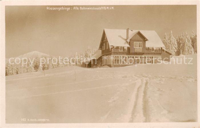 73822004 Monts des Géants Krkonose Karkonosze Ancienne cabane de Bohnwies