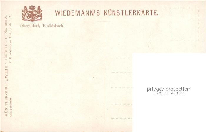 73885619 Verlag Wiedemann WIRO Nr. Nr.2382 A  Wiro Oberstdorf Einoedsbach