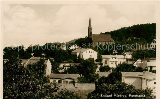 73831787 Misdroy Ostseebad Miedzyzdroje PL Panorama mit Kirche