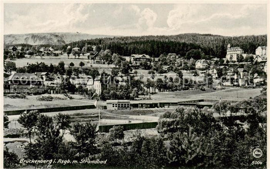 73831814 Brueckenberg Krummhuebel Giant Mountains PL Panorama avec lido et pr