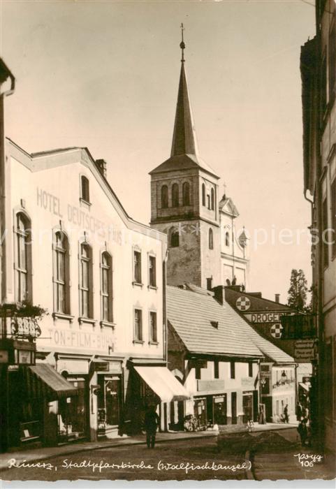 73855081 Reinerz Niederschlesien Bad Stadtpfarrkirche Walfischkanzel Blick zur K