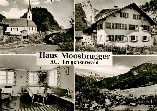 73870276 Au Bregenzerwald Haus Moosbrugger Gaststube Kirche Panorama