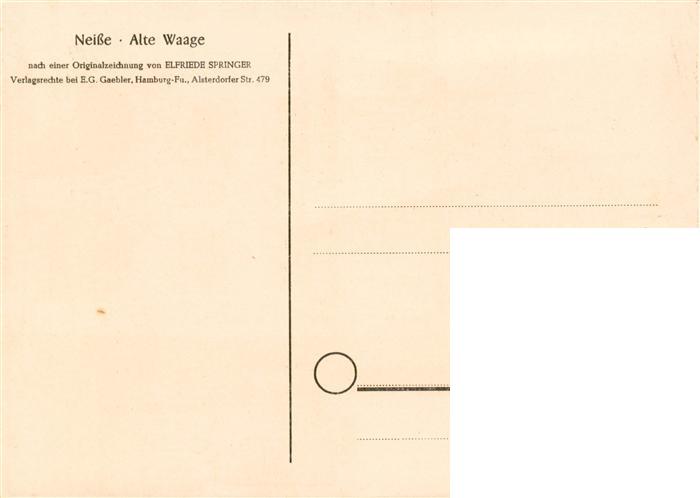 73871380 Neisse Oberschlesien Nysa PL Alte Waage Originalzeichnung