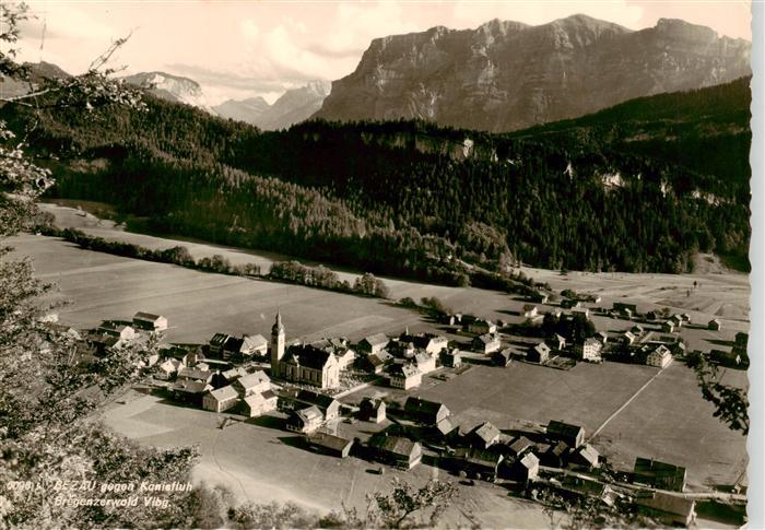 73871884 Bezau Vorarlberg Panorama Blick gegen Kanisfluh Bregenzerwald