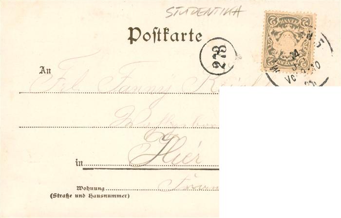 73873083 Studentika Absolvia Muenchen 1901 Luitpoldiana