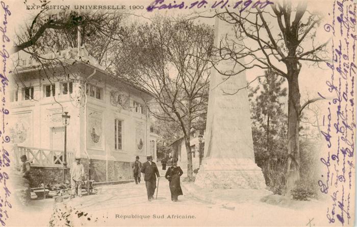 73890910 Exposition Universelle Paris 1900 Republique Sud Africane