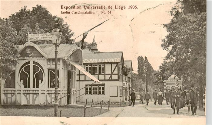 73891960 Exposition Universelle Liege 1905 Jardin d acclimatation No.64