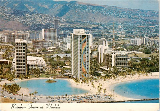 73900425 Waikiki Honolulu Hawaii USA Rainbow Tower aerial photo