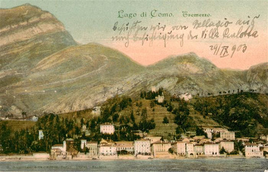 73937758 Tremezzo Lago di Como IT Ansicht vom See aus