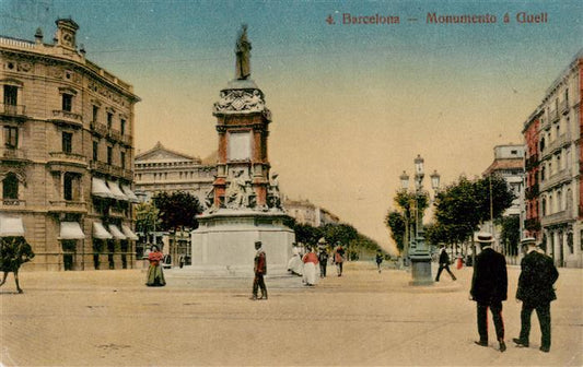 73937766 Barcelona Cataluna ES Monumento à Guell Denkmal