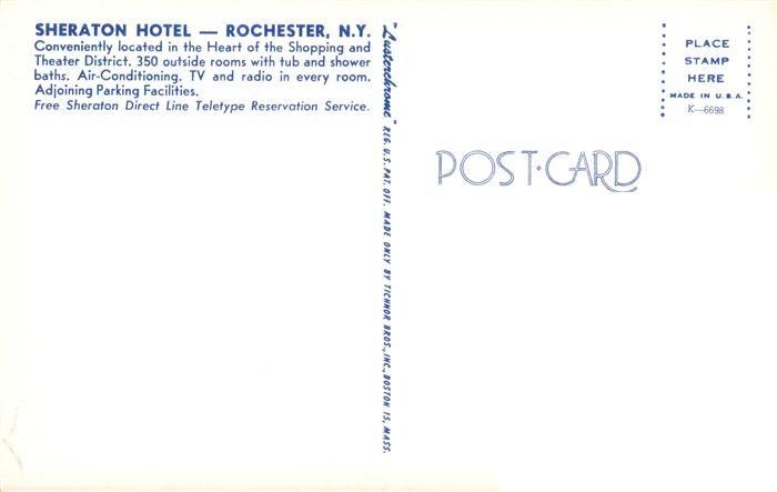 73940204 Rochester New York USA Sheraton Hotel