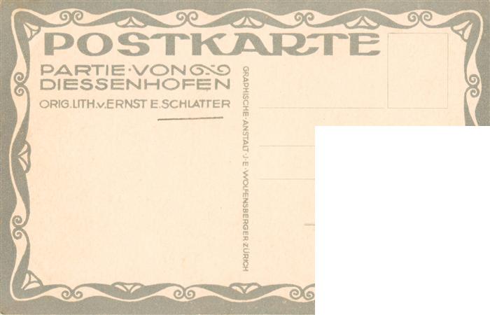 73951133 Schlatter E.E. Kuenstlerlitho Bruecke Fluss