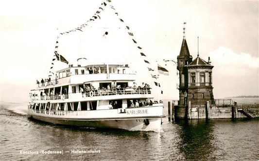 73966410 Schiffe Ships Navires Karlsruhe Konstanz Bodensee Hafeneinfahrt