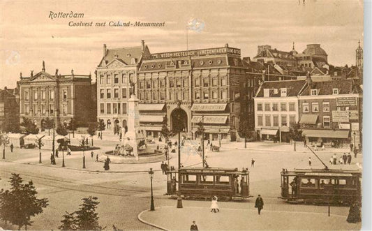 73965507 Strassenbahn Tramway-- Coolvest met Caland-Monument Rotterdam