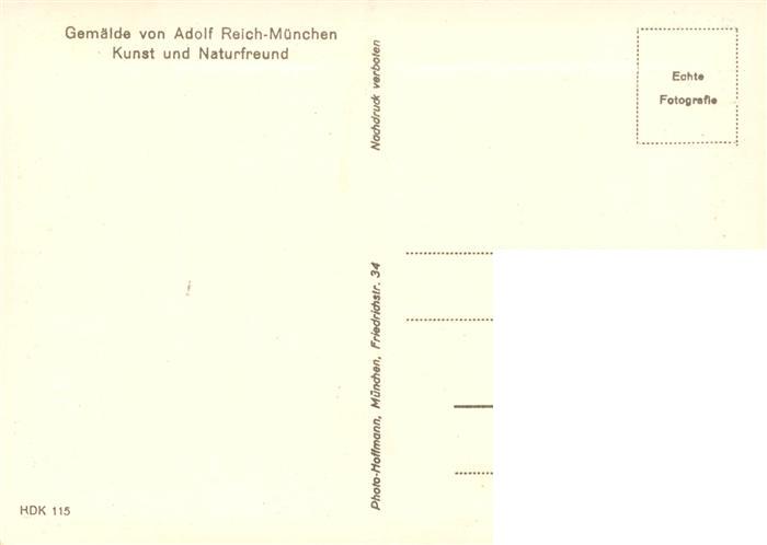 73995039 Hoffmann Heinrich Kuenstlerkarte Gemaelde Adolf Reich Frau Muenchen