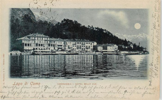 73958498 Cadenabbia Lago di Como IT Hotel Belle Vue im Mondschein