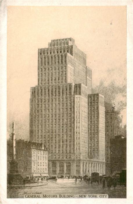 73959552 NEW YORK City USA General Motors Building Illustration