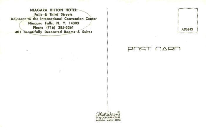 73972568 NIAGARA FALLS New York USA Niagara Hilton Hotel Illustration