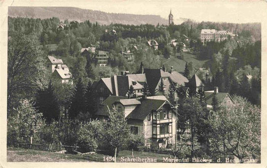 73972447 Schreiberhau Szklarska Poreba Riesengebirge PL Mariental Blick zur Bern