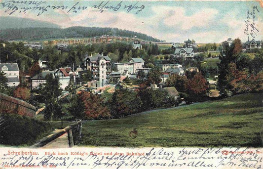 73972976 Schreiberhau Szklarska Poreba Riesengebirge PL Blick zum Koenigs Hotel