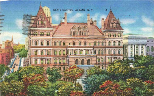 73972895 Albany New York USA State Capitol Illustration