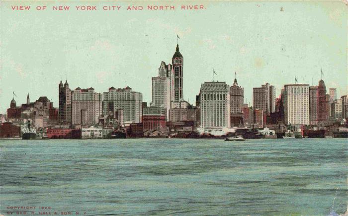 73973371 NEW YORK City USA View of New York City and North River