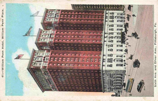 73973426 Pittsburgh Pennsylvania USA William Pen Hotel William Penn Place Litho