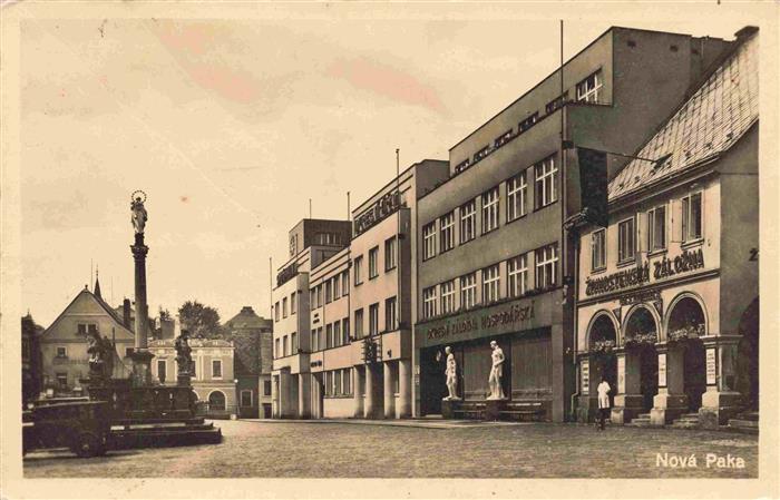 73974058 Nova Paka Neupaka Jicin Jitschin CZ Market square with fountain