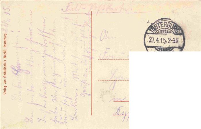 73973913 INSTERBURG Tschernjakhovsk Kaliningrad RU Wilhelmstrasse Feldpost