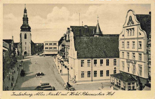 73973944 INSTERBURG Tschernjachowsk Kaliningrad RU Alter Markt mit Hotel Rheinis