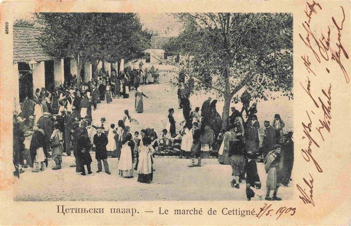 73974218 Cettigne Cetinje Montenegro Le Marché