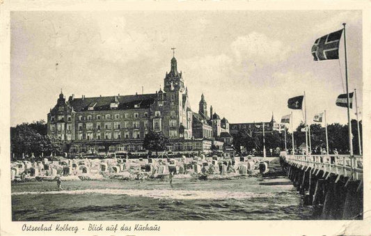 73975684 Kolberg  Ostseebad KOLOBRZEG PL Blick auf das Kurhaus