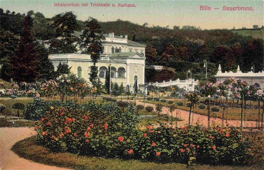 73975705 Sauerbrunn Bilin Bilina CZ Inhalatorium mit Trinkhalle und Kurhaus