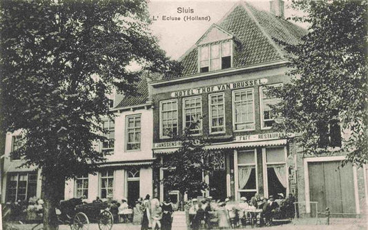 73975194 Sluis  Zeeland NL L'Ecluse Hotel Thof van Brussel Café Restaurant