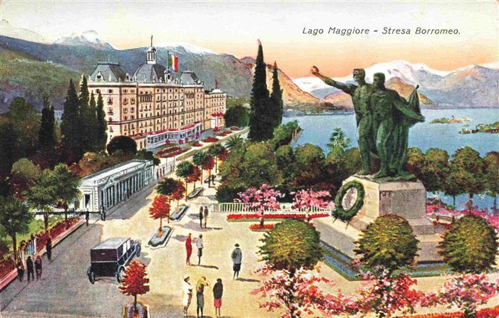 73975798 Stresa Borromeo Lago Maggiore IT Panorama Denkmal Hotel Lago Maggiore A