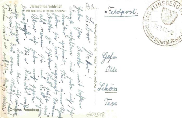 73975350 Bad Flinsberg Swieradow Zdroj PL Panorama Isergebirge Feldpost