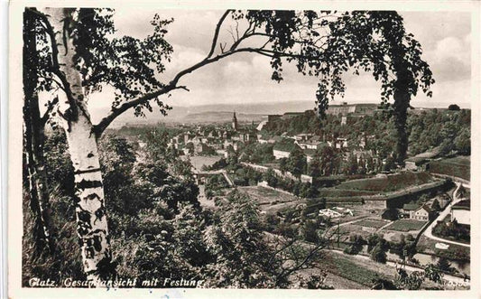 73975353 Glatz Klodzko Niederschlesien PL Panorama Blick zur Festung