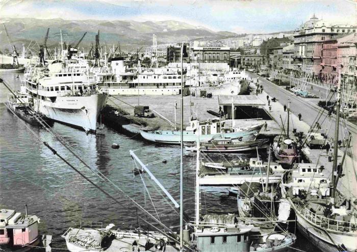 73976610 RIJEKA Fiume Susak Croatia Harbour Steamer Fishing Boat