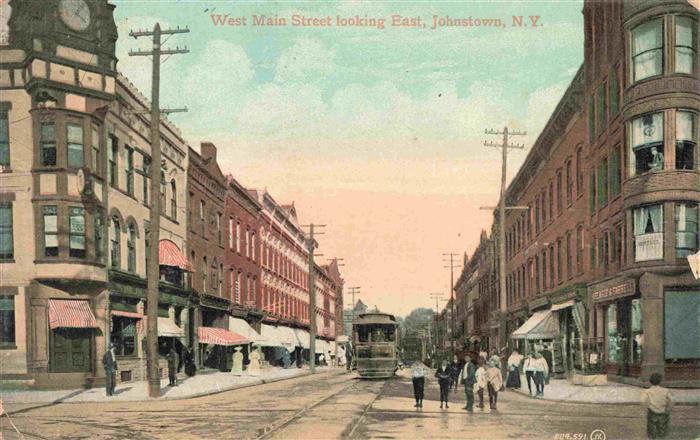 73977165 Johnstown New York USA West Main Street looking east Tram