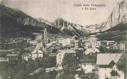 73977420 Cortina d Ampezzo Veneto IT Panorama verso Pomagagnon e Col Rosa